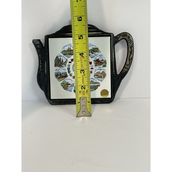 Vintage Villeroy And Boch Teapot Trivet Suisse Schweiz Svizera Switzerland - Picture 2 of 13